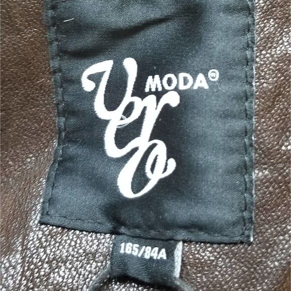 Vero Moda Brown Leather Moto Jacket - Picture 6 of 16